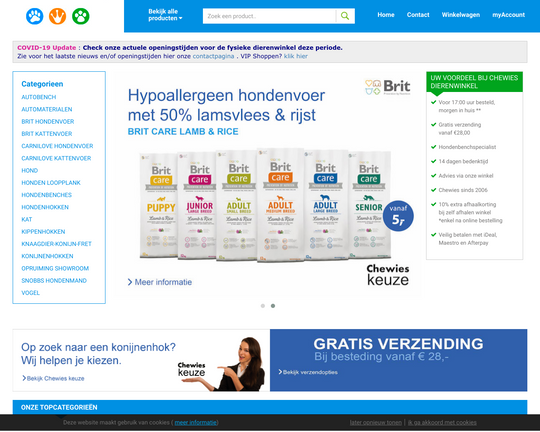 Chewies Dierenwinkel Logo